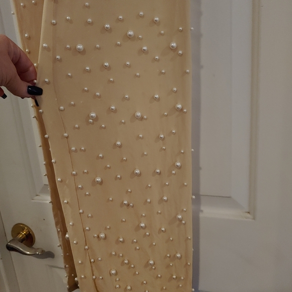 Nude Pearl 3 piece suit Sheer pant Size Small - Picture 5 of 7